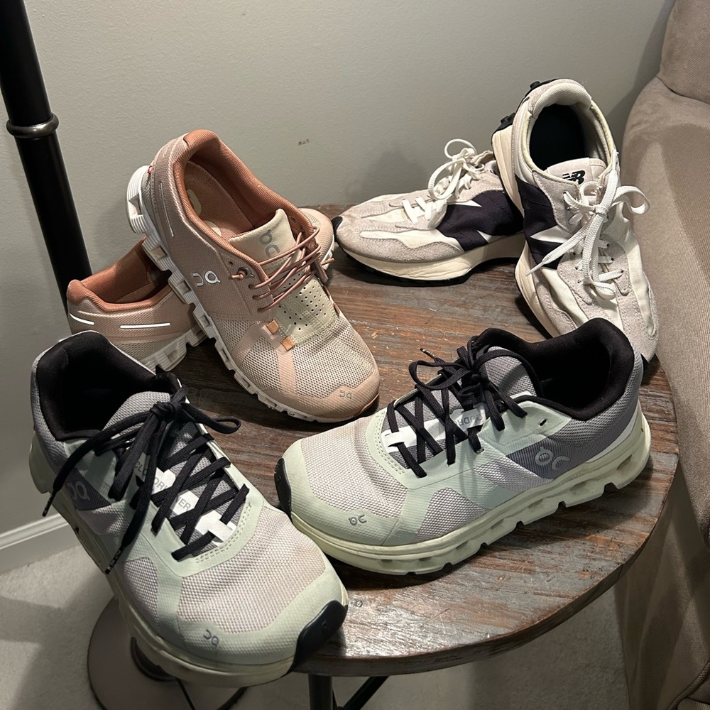 SOLD AS A BUNDLE 2 Pair of On Clouds - 1 Pair of New Balance